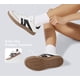 thumbnail image 4 of Zapatillas LUCKY STEP para mujer, clásicas, retro, suela de goma, color blanco/negro, 4 of 8