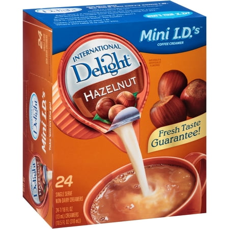 delight creamer international hazelnut singles coffee walmart creamers liquid pack count oz fl mini