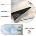 thumbnail image 6 of Summer Beach Palm Tree Area Rugs 5'x7', Washable Small Throw Rugs for Laundry Room Playroom, Blue Coastal Tropical Ocean Indoor Outdoor Rug Non-Slip Low Pile Carpet Runner Reversible Floor Mats, 6 of 8