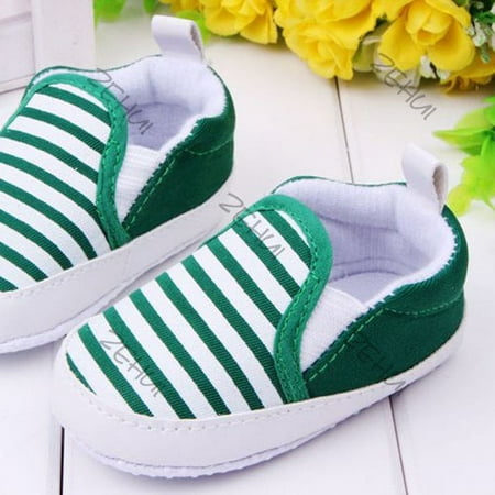

Spring And Autumn Baby Toddler Shoes Soft Soled Baby Shoes Stripes Pattern