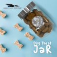 thumbnail image 2 of Pomeranian  Dog Treat Jar - 34 OZ Treat Jar with Airtight Screw-On Lid | Gift for Pomeranian Owners | Expertly Crafted Pewter Glass, 2 of 5