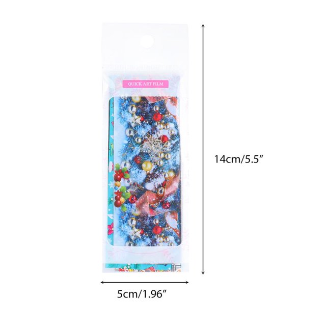 Baohd 10pieces Nail Stickers For Christmas Wide Application Scratch-proof For Party And Celebration Salon
