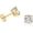 5mm, variant on 14k Gold-Plated Solitaire Round Cubic Zirconia Stud Earrings with 14k Gold-Plated Butterfly Press-Backing