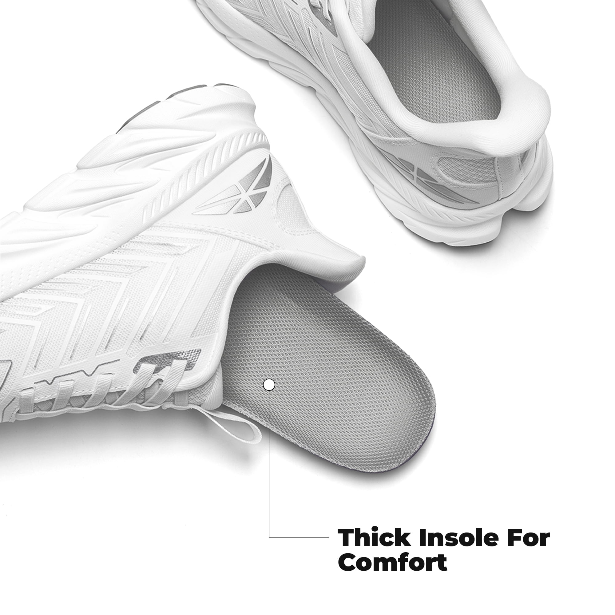 ALLSWIFIT Women’s Slip-On Walking & Running Shoes – Comfortable, Breathable, Non-Slip Tennis Sneakers for Gym, Workout, Cross-Training, and Casual Wear