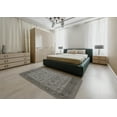 thumbnail image 5 of Ahgly Company Machine Washable Indoor Rectangle Industrial Modern Gunmetal Gray Area Rugs, 3' x 5', 5 of 7