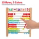 thumbnail image 3 of 1 Ábaco infantil con cuentas para contar, marco de madera, ayuda didáctica para matemáticas preescolares con tarjetas numéricas, 3 of 7