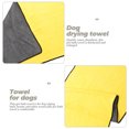 thumbnail image 3 of FONDOTIN Yellow Dog Bath Towel with Fine Fiber Material Soft Absorbent for Quick Drying, 3 of 6