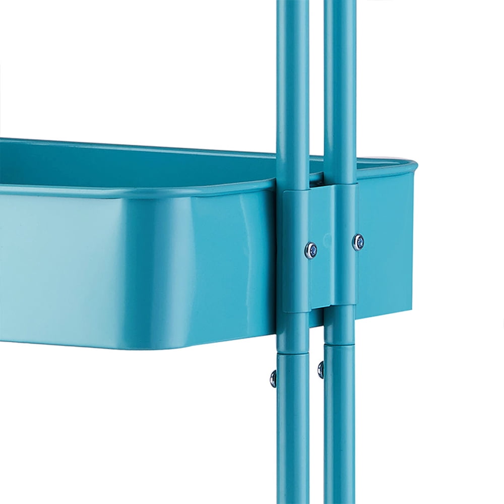 Kepooman 3-Tier Kitchen Island for Home, Kitchen Cart on Wheels, Rolling Cart for Living Room, Bedroom, Bathroom, Storage Cart Movable Widen Rolling Storage Cart, Turquoise Kepooman 3-Tier Kitchen Island for Home, Kitchen Cart on Wheels, Rolling Cart for Living Room, Bedroom, Bathroom, Storage Cart Movable Widen Rolling Storage Cart, Turquoise