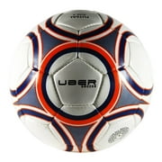 Uber Soccer Futsal Ball - Matte Finish - Navy Blue and Orange - Size 3