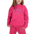 thumbnail image 4 of Gaexia Girls Outfits Set Winter Hoodie And Joggers Comfy Casual Kids Clothes With Stylish Print for Toddler To Teen, 4 of 4