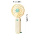 thumbnail image 3 of CaiYueKe Handheld Fan, USB Rechargeable Mini Fan, Portable Desktop Fan, 3 Speed Adjustable Fan, Personal Cooling Fan for Outdoor Office Travel, Compact Battery Powered Fan with Charging Cable, 3 of 7