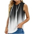 thumbnail image 2 of ZyeKqe Hoodies for Women Sleeveless Drawstring V Neck Tank Top Casual Athletic Gym Exercise T Shirts, 2 of 4