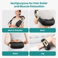 thumbnail image 4 of Nekteck Neck Massager for Pain Relief Deep Tissue, Shiatsu Neck Massager with Heat, Shoulder and Back Deep Kneading Massage Pillow, Office/Work/Daily/Home Use/Travel/Commute, Father Days Gift, 4 of 14