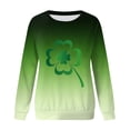 thumbnail image 4 of Pntutb Grande Taille Liquidation! Mode de la Saint-Patrick Chandail Décontracté à Manches Longues à Col Rond Imprimé pour Femmes Hauts Blouse, 4 of 4
