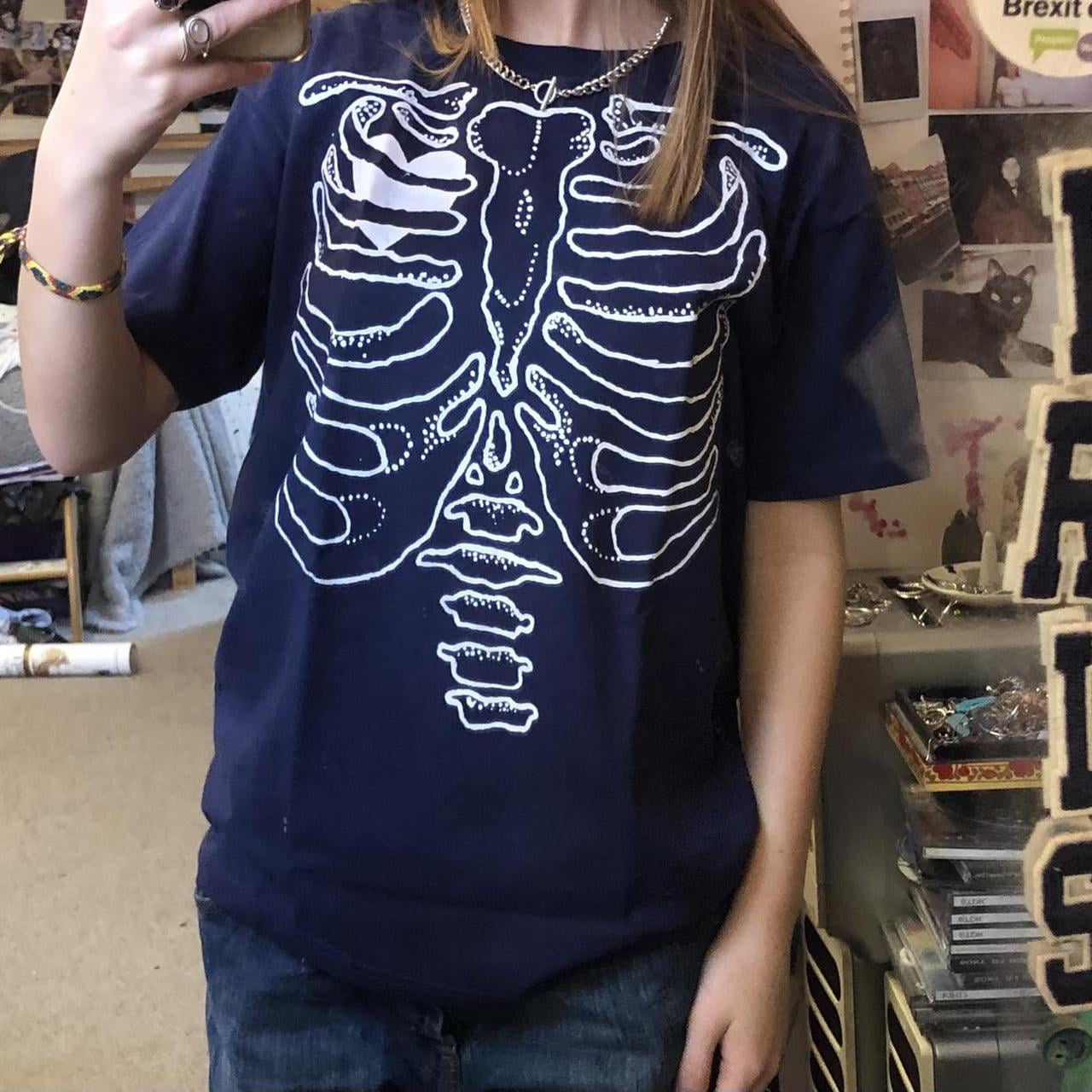 Y2k Oversized Bone Print t Shirts for Women Short Sleeve Casual Baggy Tees Teens Trendy Crew Neck Loose Tops - Walmart.com Y2k Oversized Bone Print t Shirts for Women Short Sleeve Casual Baggy Tees Teens Trendy Crew Neck Loose Tops - Walmart.com