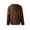 thumbnail image 3 of Men's Muscle Graphic Print Hoodie, Casual Long Sleeve Pullover Sweatshirt, Novelty Design Streetwear for Christmas Gift, Halloween, Party and Lounge Wear,Brown,XL, 3 of 5