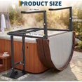 thumbnail image 2 of IdealHouse Hot Tub Spa Cover Support Bracket, Powder Coated Aluminum Frame with 3 Height Adjustable Positions, Drill-Free Tool-Free Mount Design for Multi-Shape Outdoor Spa Pools, 2 of 6