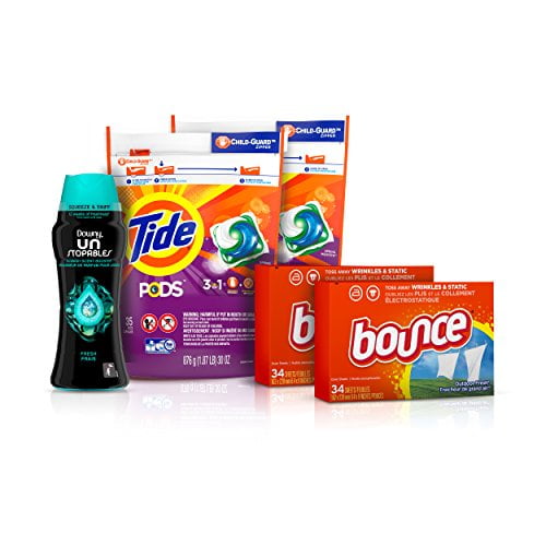 Tide Pods Laundry Detergent Pacs (2x35ct), Downy Unstopable Scent Beads