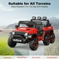 thumbnail image 4 of TROPOW Kids Cars Electric Ride On,4WD Switchable Electric Car for Kids Ages 3+, Kids Electric Vehicles Battery Powered Toy Car,Christmas Gifts for Kids,Red, 4 of 8