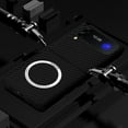 thumbnail image 6 of TECH CIRCLE Case for Samsung Galalxy Z Flip4,Shockproof PC Carbon Fiber Protective Slim Fit Phone Cover Compatible with Wireless Charging For Galaxy Z Flip 4, Black, 6 of 8