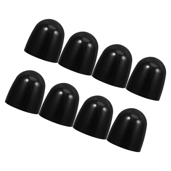Hemoton 8 Pcs Toilet Bowl Bolt Caps Toilet Screw Covers Caps Universal Toilet Bolt Caps Toilet Floor Bolts Decorative Covers For Toilet Installation Accessories Black