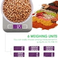 thumbnail image 3 of Topchances Rechargeable Kitchen Scale USB High Precision Backlit LCD Food Scale, 3 of 9