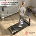 thumbnail image 3 of Superfit 3HP Running Machine Folding Treadmill Adjustable Height APP Control Table Board, 3 of 9