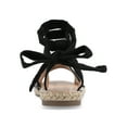 thumbnail image 4 of Journee Womens Emelie Espadrille Flat Sandals, Widths Available, 4 of 10