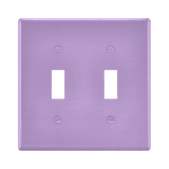2 Gang Light Switch Cover Plate Violet Wall Plate Decorate Electrical Outlet Cover Plates 4.56”x4.48”