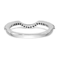thumbnail image 3 of Solid 14k White Gold Engagement Lab Grown Diamond Wedding Band Ring Size 6 (.23 cttw.), 3 of 7