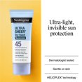 thumbnail image 5 of Neutrogena Ultra Sheer Dry-Touch SPF 45 Sunscreen Lotion, two, Two 3 fl. oz, 5 of 13