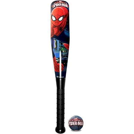 Ultimate Spider-Man High-Density 21" Foam Bat and Ball