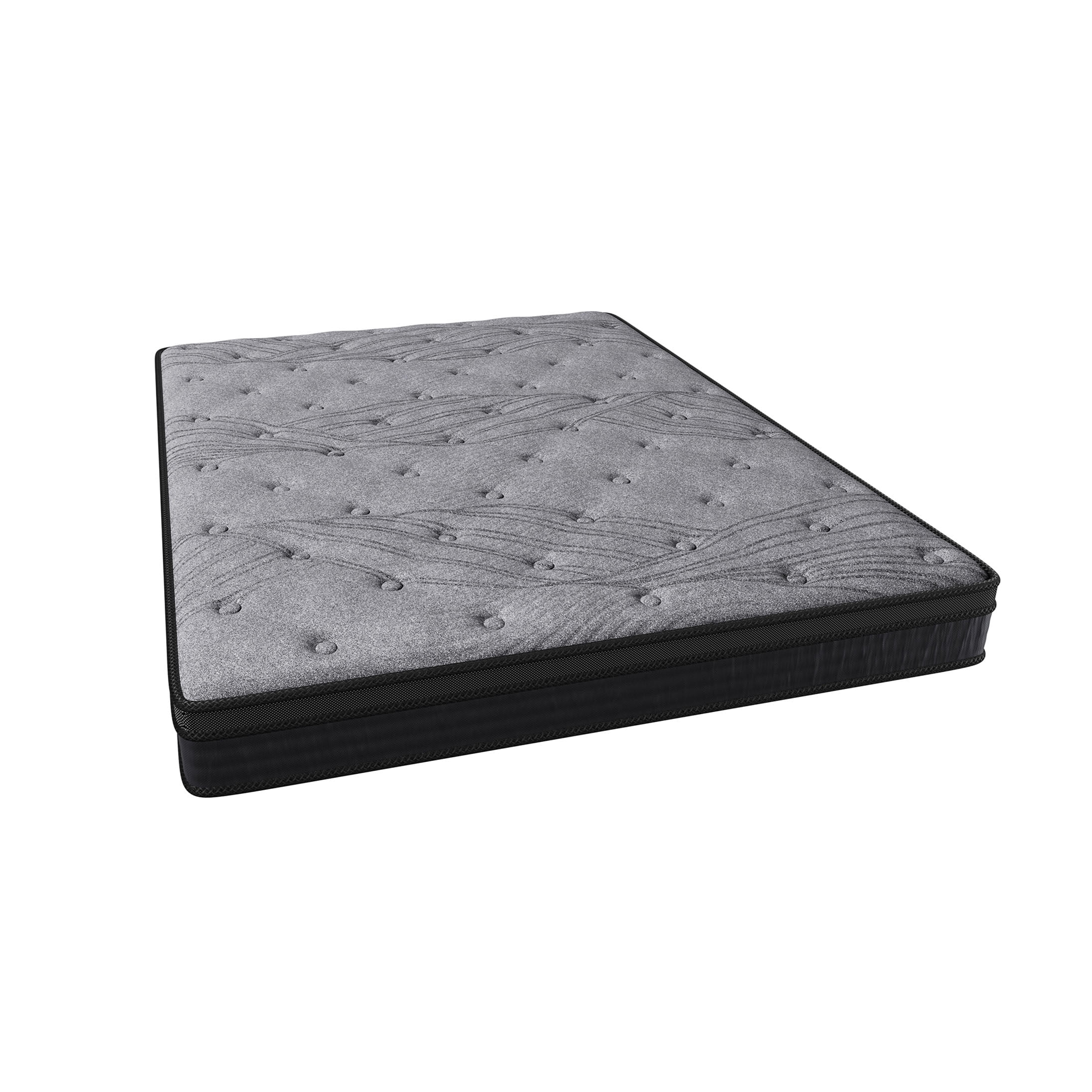 12 Inch King Size Mattress Bed in a Box - Medium Firm Hybrid with Pocket Coils & Cooling Foam for Support