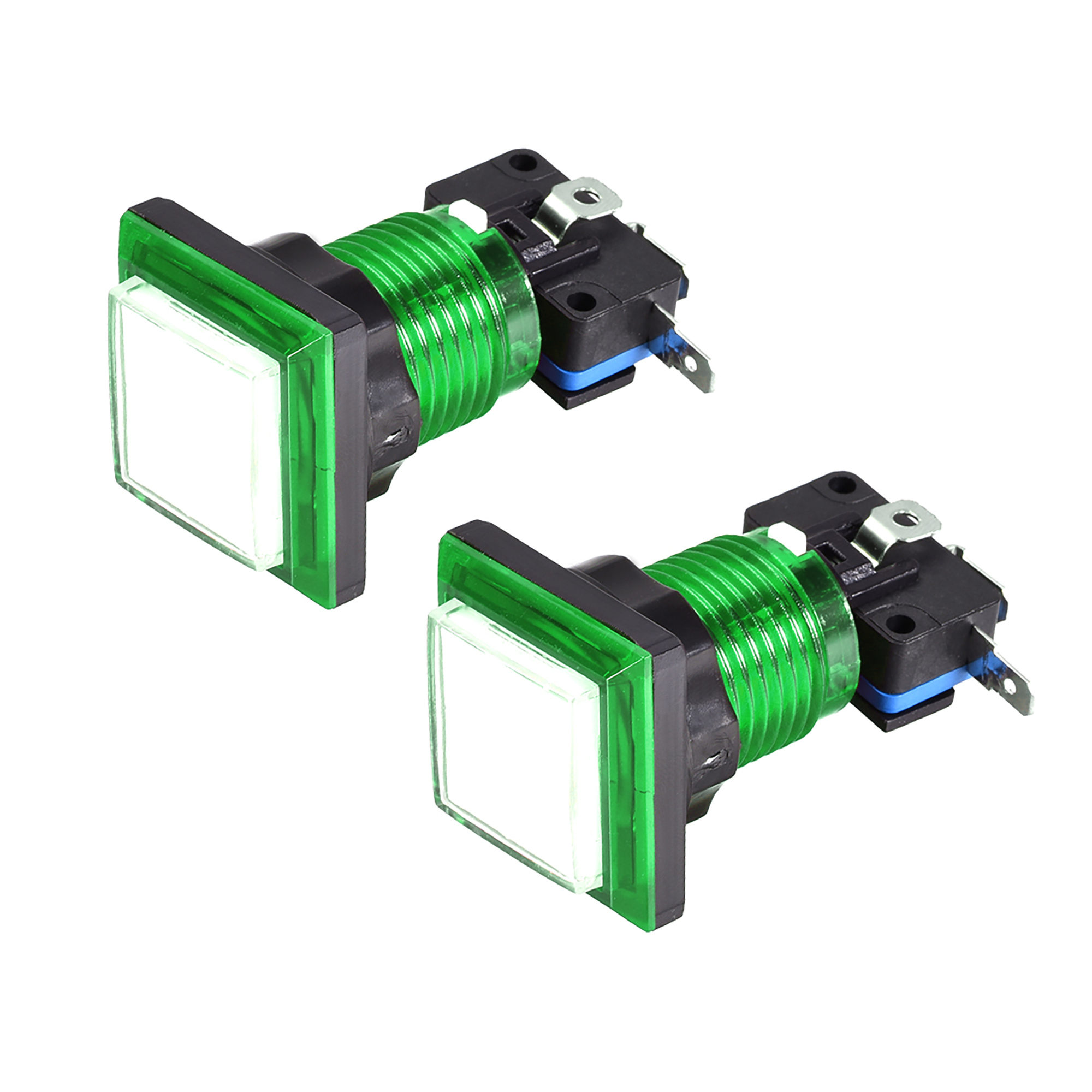 Game Push Button 34x34 Square 12V LED Illuminated Push Button Switch w