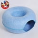 thumbnail image 1 of Donut Cat Bed Pet Cat Tunnel Interactive Game Toy Cat Bed Dual-use Indoor Toy Kitten Sports Equipment Cat Training Toy Cat House ShopWise Round, 1 of 13