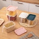 thumbnail image 5 of Caja de almacenamiento para refrigerador MACHAO Caja sellada para conservación de alimentos frescos con asa almacenamiento de cocina color rosa, 5 of 5