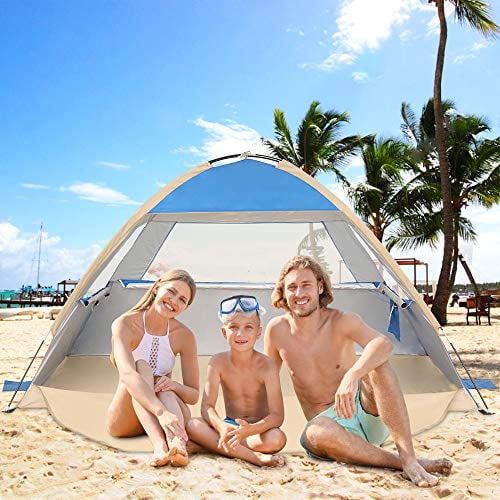 Venustas Beach Tent Beach Umbrella Outdoor Sun Shelter Canopy 