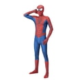 thumbnail image 2 of HTQWLP Halloween Superhero Costumes, Pop Style Role Playing Fancy Dress Costumes, Halloween Stage Performance Cosplay Outfit-Jumpsuit with Mask, Boys Birthday Party Dress up Costumes, Red/110, 2 of 3