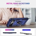 thumbnail image 4 of TJS for Google Pixel 10 / 10 Pro Phone Case, Impact Resistant Metal Ring Magnetic Support Kickstand Drop Protector Cover (Blue), 4 of 6