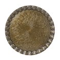 thumbnail image 4 of Crystalia Coffee Tea Beverage Serving Tray, Vintage and Fancy Round Design, 11.8 inches (Antique Gold), 4 of 7