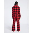 thumbnail image 3 of Joyspun Women's Long Sleeve Flannel Sleep Top and Pants Pajama Set, 2-Piece, Sizes XS-3X, 3 of 4