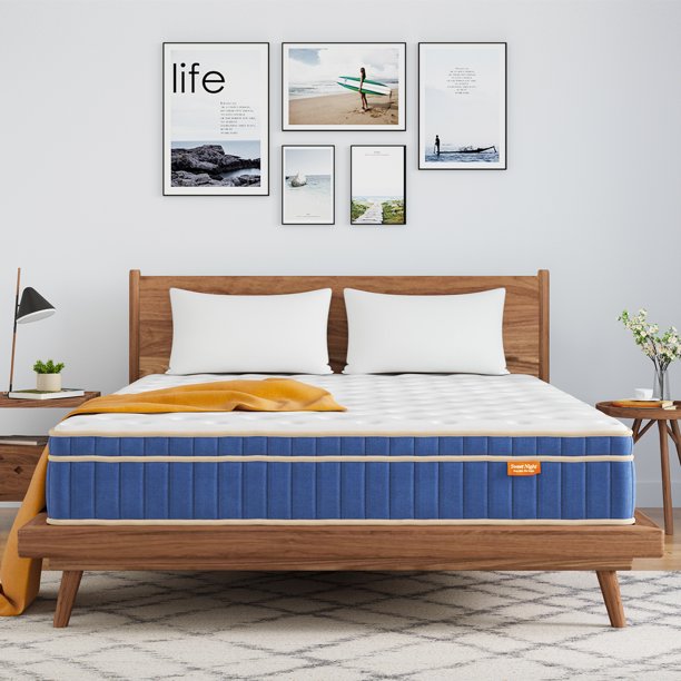 Sweetnight 8" Hybrid Mattress Cool Gel Memory Foam Mattress in a Box, Twin Mattress