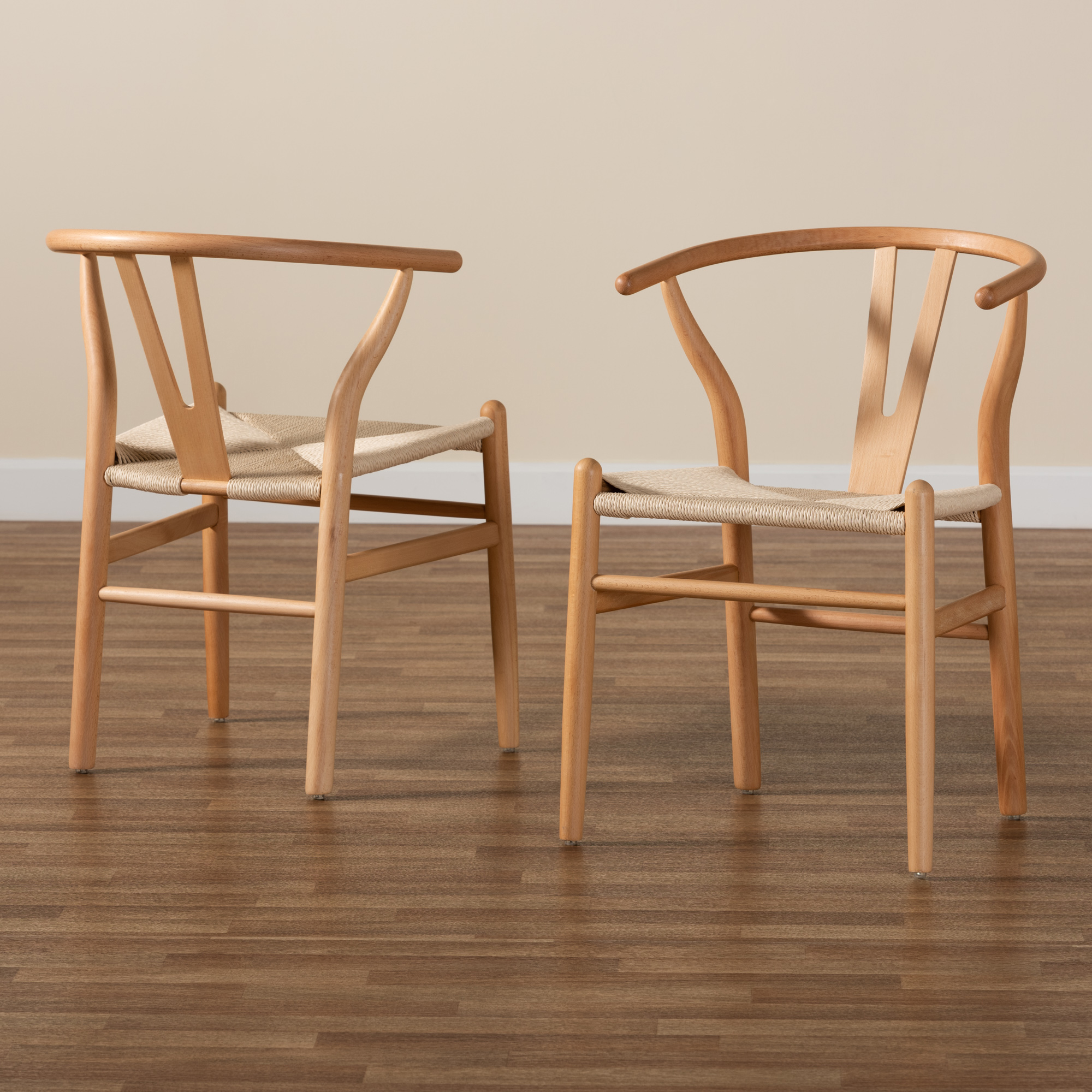 Baxton studio deals wishbone chair