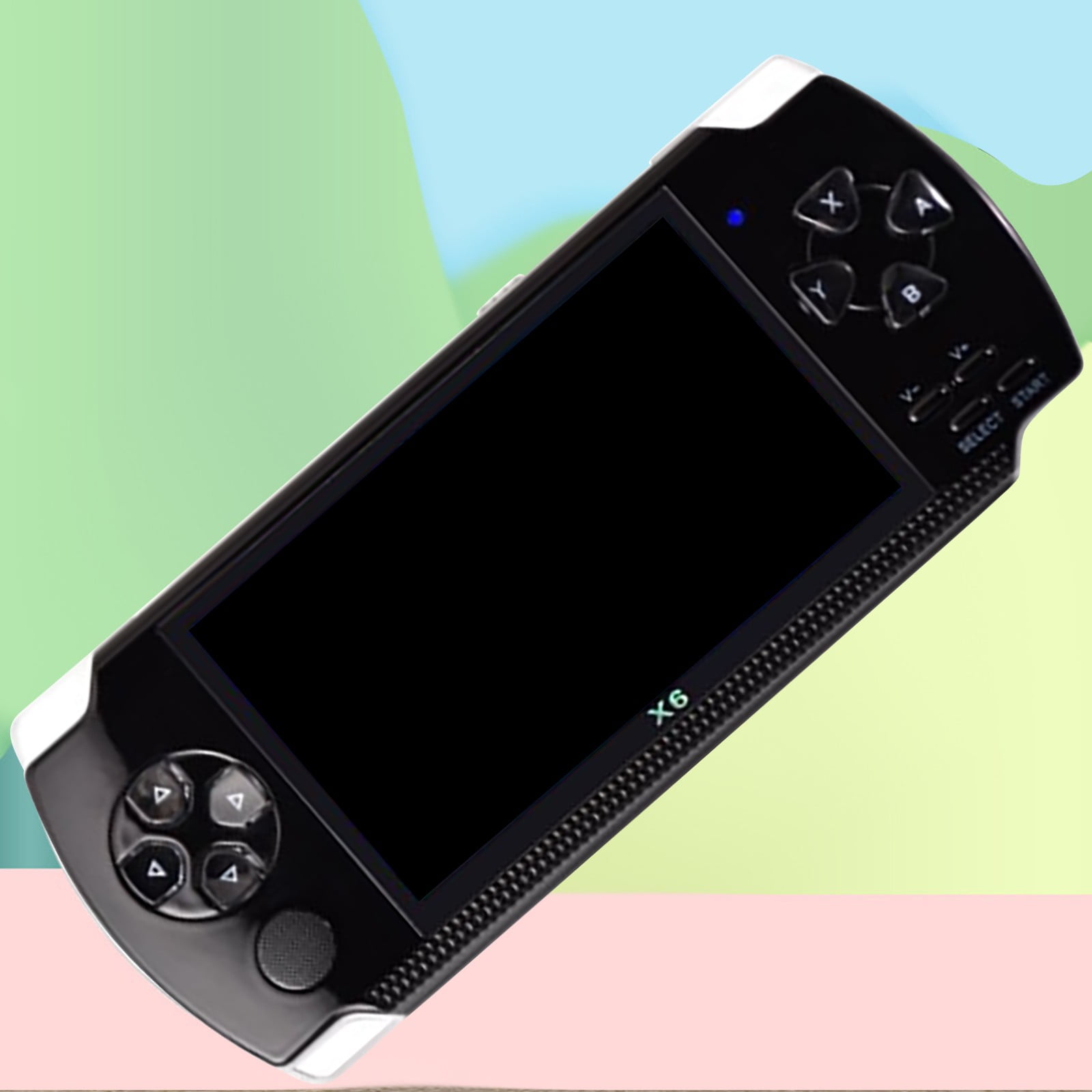 X6 Handheld Game Machine With 4.3 Inch High Definition Screen Built In Over 10000 Games Black Handheld Solitaire Games for Seniors