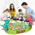 thumbnail image 4 of Muyoka Juguetes de dinosaurios para 2 jugadores Juegos de mesa de dinosaurios Juguetes Desarrollar reconocimiento Disparos Batalla Juego de mesa Entre padres e hijos Juegos de disparos de dinosaurios Muyoka Hogar, 4 of 6