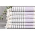 thumbnail image 4 of Personalized Towel, Turkish Bath Towel, Lilac Towel, Striped Towel, 40x67 Inches Bridesmaid Towel Gift, Turkey Peshtemal, Yoga Towel,, 4 of 9