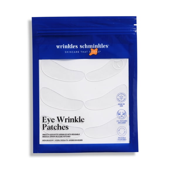 Wrinkles Schminkles Patchs en Silicone pour les Yeux - Réutilisables 8 à 10 Fois par Patch (3 Paires par Paquet)
