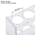 thumbnail image 4 of Unique Bargains Arcylic Test Tube Holder Rack 6-Well for 100ml Centrifuge Tubes Clear, 4 of 5