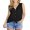 Black, variant on JWD Womens Loose Henley Blouse Sleeveless Button Down T Shirts Tie Front Knot Tops Black L