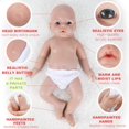 thumbnail image 3 of Muñeca Reborn IVITA de cuerpo completo de silicona para niño, 48 cm, 3,15 kg, 3 of 6